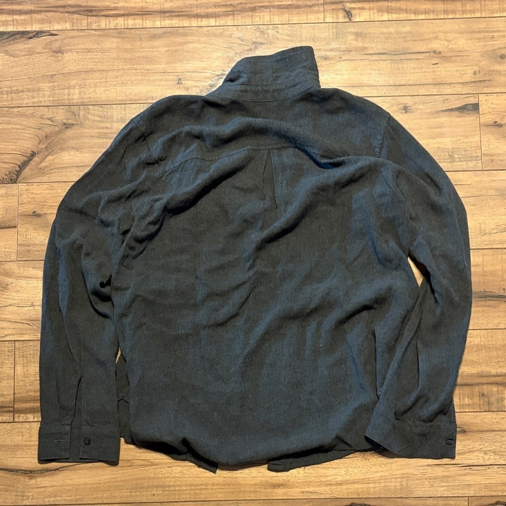Bella Dahl Charcoal Button Down Shirt - Picture 4 of 4